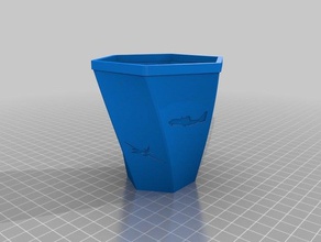 military flower vase 3 1 office customized 3d print model - Mito3D