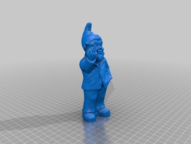 rude gnome split 3d printer accessories garden gnomeremix 3D print model - Mito3D