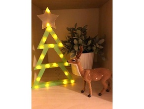 christmas tree led lights decor decoration 3d print model - Mito3D
