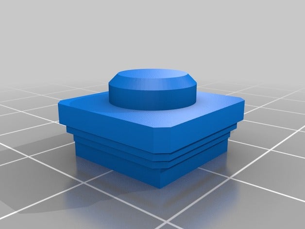 capitel 1 pila cuadrada 1x1 construction toys 3D print model - Mito3D