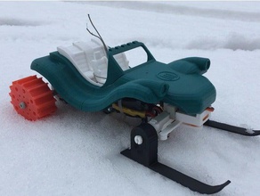 botmobile kar arabası 3d baskı eğlenceli rc araba 3d print model - Mito3D