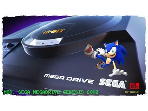 sega megadrive - genesis mod 60 hz video games mega drive 3d print model - Mito3D