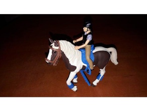Sattel Pferd von schleich - Spielzeug Spiele 3d print model - Mito3D