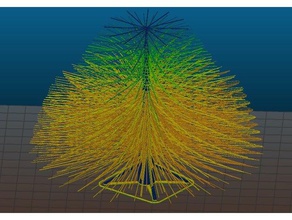 xmas-Baum Dekor Weihnachten Weihnachts-Dekoration Weihnachtsbaum haarige xmas tree 3d print model - Mito3D