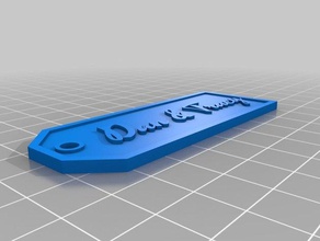 dan tracy name-tag Zeichen logos angepasst 3d print model - Mito3D