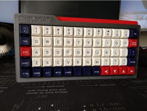 smolboat Fall ortholinear Tastaturen computer jj50 mechanische Tastatur planck preonic 3d print model - Mito3D
