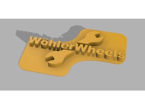 w&oumlhlerwheels logo signs logos whlerwheels sign 3d print model - Mito3D