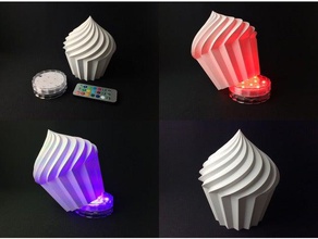 natale cupcake luce arredamento 3d print model - Mito3D