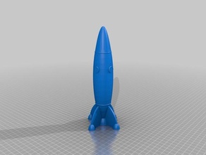 jarrón modo de estilo los años 50 cohetes vehículos 3d print model - Mito3D