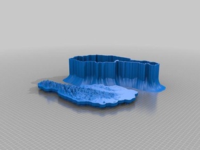 austriabox ski alpin mapa de elevação contentores 3d print model - Mito3D