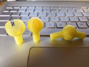 threaded ball joint other 3d print model - Mito3D