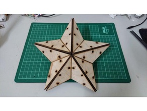 stella del generatore di taglio laser arredamento lasercut 3d print model - Mito3D