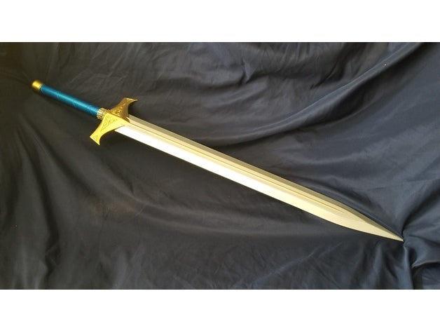 crocea mors jaunes spada rwby oggetti di scena cosplay arma 3D print model - Mito3D