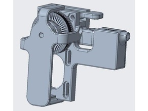 belted bowden extruder filament Auslauf v1 3d Drucker Extruder geared 3d print model - Mito3D