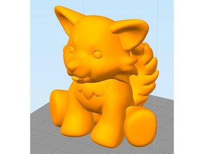 plush wolf without base creatures 3d print model - Mito3D