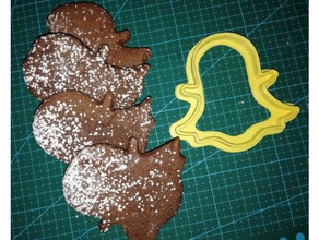 snapchat logo cookie cutter 3d printing cookies 3d print model - Mito3D