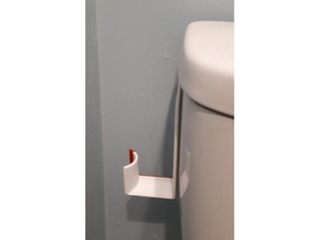 toilet tank spare paper roll holder bathroom 3d print model - Mito3D