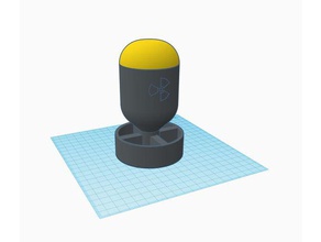 nuke remix çıkarılabilir üst sahne bomba kap fallout 3d print model - Mito3D