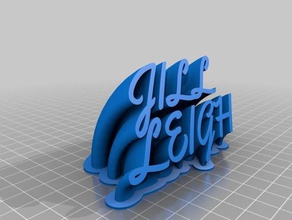 jill office personalizzato 3d print model - Mito3D