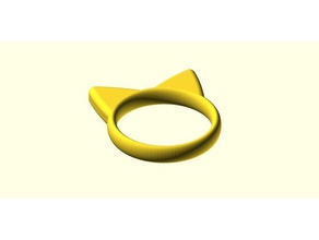 Katze ring Ringe 3d print model - Mito3D