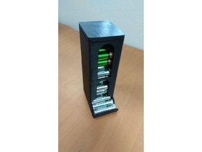 battery dispenser aa tabletop organization 3d print model - Mito3D