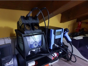 weller wx station de cas l'électronique 3d print model - Mito3D