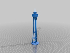 space needle edifici e strutture 3d print model - Mito3D