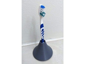 tek diş fırçası tutucu banyo 3d print model - Mito3D