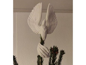 bird tree topper decor christmas decorations 3d print model - Mito3D
