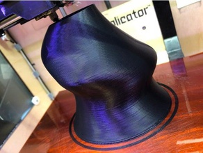 ellipsespiral jarrón modo de prueba decoración bondtech etpu palmiga la innovación rubber3dprinting 3d print model - Mito3D
