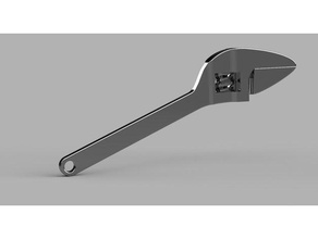 crescent wrench other hand tools 3d print model - Mito3D
