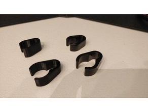 clips de soporte cable shure 3d impresión 3d print model - Mito3D
