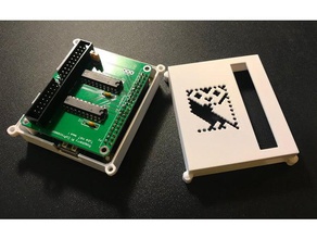 bbc micro coprocessor tube hat raspberry pi 3a+ case electronics 3d print model - Mito3D
