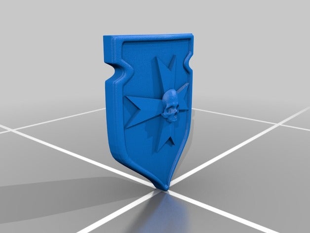 bt storm shield models adeptus astartes black templars space marine warhammer 40k 3D print model - Mito3D