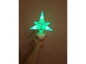 christmas star led lamp decor arduino christams light 3d print model - Mito3D