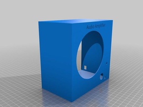 audio amplifier case music 3d printing sound speaker 3d print model - Mito3D