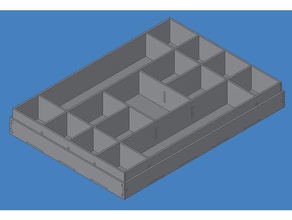 electronic parts tray arduino starter kit organization box lasercut small storage 3d print model - Mito3D