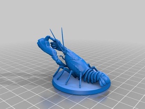 buddy lobster sculptures christ crayfish funny 3d print model - Mito3D