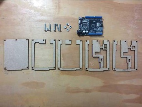 arduino uno smd micro usb case electronics 3mm mdf lasercut microusb 3d print model - Mito3D