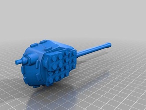 lego tank turret is2 other 3d print model - Mito3D