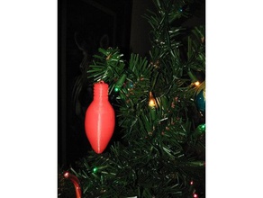 christmas light bulb ornament other 3d design model printed ornaments 3d print model - Mito3D