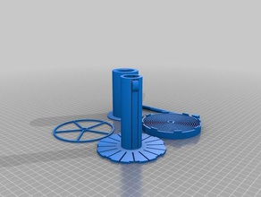 özelleştirilmiş parametrik auto-sarma makara tutucu PDA prusa 3d yazıcı aksesuarlar 3d print model - Mito3D