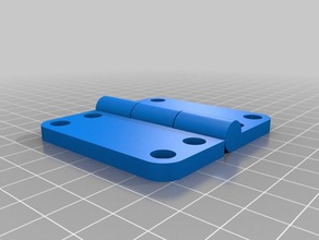 my customized parametric hinge x34 parts 3d print model - Mito3D