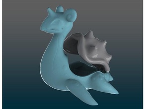 lapras case creatures candy bowl condom jewelry box holder pokemon storage 3d print model - Mito3D