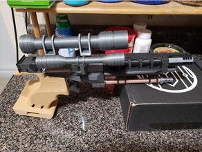 star wars naboo s5 pesada pistola blaster adereços dsk001 s5-blaster starwars 3d print model - Mito3D