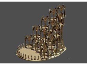 gotico vernice rack art strumenti 3d print model - Mito3D