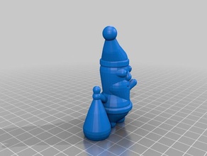 my customized santa claus hole head sculptures 3d print model - Mito3D