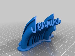 jennifer office personalizzato 3d print model - Mito3D