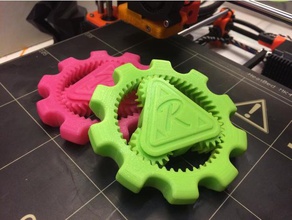 print-in-place geared maker coin 3d printing gearbox gears planetary gear print place prusa i3 reduction 3d print model - Mito3D