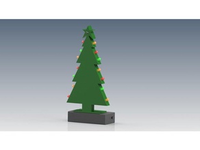 led árvore de natal decoração 3d print model - Mito3D